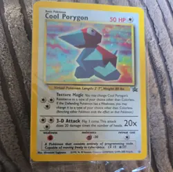 Pokemon TCG Cool Porygon #15 Black Star Promo Wotc Swirl Holo Sealed NM - Image 1