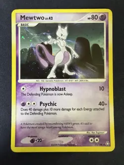 Pokemon TCG: 2008 Legends Awakened Mewtwo 11/146 Holo Rare NM - Image 5
