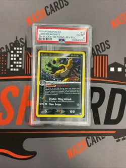 2004 POKEMON EX TEAM ROCKET RETURNS #15 DARK DRAGONITE-REVERSE FOIL PSA 6 - Image 1
