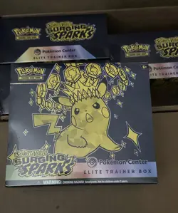 Pokemon TCG Surging Sparks Pokemon Center ETB Elite Trainer Box Sealed - Image 1
