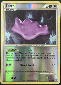 Ditto 17/102 HGSS Triumphant Reverse Holo Rare Pokemon Card TCG VLP - Image 1