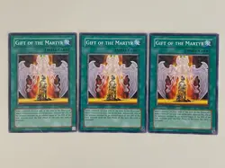 Yugioh - Gift of the Martyr x 3 - TLM LP - Plus Free Holo Card - Image 1