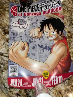 One Piece Monkey D. Luffy US Voyage College Basketball Promo Card UH PRESALE - Image 4