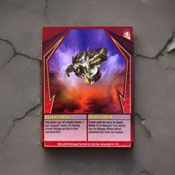 Bakugan Gundalian Invaders Quakix Gorem Red Ability Card Subterra - Image 1
