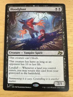 x1 Bloodghast R MTG Aetherdrift M/NM, English - Image 1