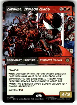 Carnage, Crimson Chaos (Borderless) R Marvel's Spider-Man 227 NM - Image 1