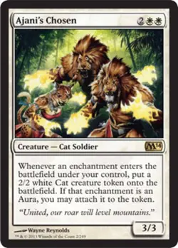 Ajani's Chosen - Foil - Magic 2014 (M14) #2/249 MTG Magic The Gathering - Image 1