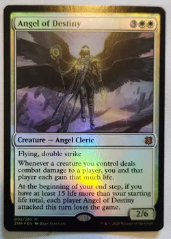 MTG Magic [x1] Angel of Destiny [x1] FOIL Zendikar Rising M/NM - Image 1