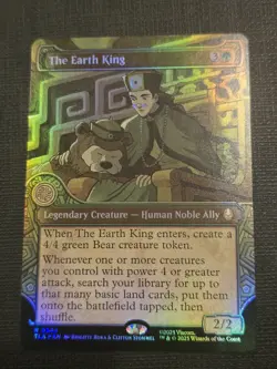 MTG The Earth King (Borderless Foil) Avatar: The Last Airbender 344 NM - Image 1