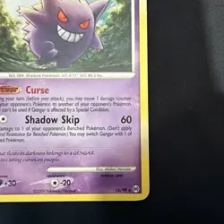 Pokemon Gengar TCG Card 16/99 Arceus Regular, English, MP - Image 4