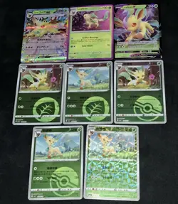 Leafeon Pokemon TCG Mixed 8 Card Bundle Includes CBB2C S-Chinese - Image 1
