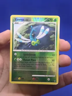Pokemon Supreme Victors Yanma SH9 Shiny Holo Rare Reverse Holo HP/STAINED - Image 2