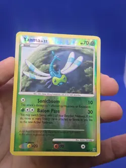 Pokemon Supreme Victors Yanma SH9 Shiny Holo Rare Reverse Holo HP/STAINED - Image 3