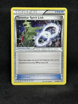 Tyranitar Spirit Link XY - Ancient Origins #81/98 POKEMON TCG HP - Image 1
