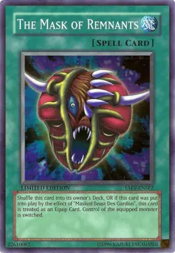 1x (P) The Mask of Remnants - TAEV-ENSE2 - Super Rare - Limited Edition YuGiOh - Image 1