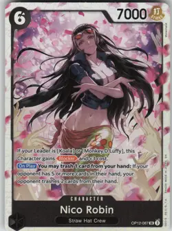 One Piece TCG Nico Robin SR Legacy of the Master OP12-087 - Image 1