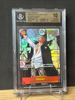 Shanks Manga BGS 10 Pristine OP09 One Piece TCG OP09-004 - Image 2