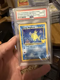 2021 POKEMON CELEBRATIONS CLASSIC COLLECTION #66 SHINING MAGIKARP-HOLO PSA 10 - Image 1