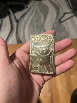 1999 Pikachu Pokemon 24K Gold Plated Trading card Limited Edition Burger King - Image 1