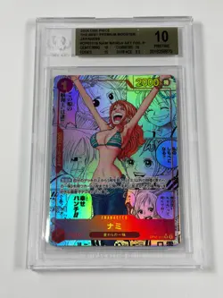 BGS 10 PRISTINE Nami OP01-016 Manga Alt Art One Piece The Best Japanese PRB-01 - Image 3