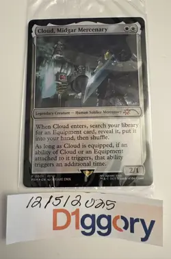 Cloud, Midgar Mercenary Game Edition with Game Code & Promo Card - Ready to Ship - Image 1