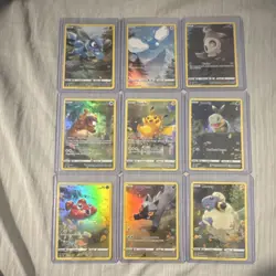 Pokemon 2023 Holo Basic Card Lot 9 Cards - Pikachu, Riolu, Swablu - Image 1