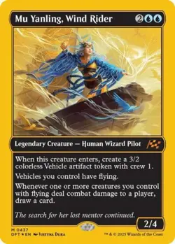~ Mu Yanling, Wind Rider (First-Place Foil) ~ NM Foil ~ Aetherdrift ~ MTG ~ - Image 1