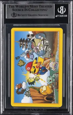 2016 POKEMON PLAYING CARDS MARIO PIKACHU KING OF HEARTS BGS 9 - Image 2