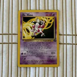 Pokemon TCG Mr. Mime Jungle Rare Card 22/64 Unlimited Regular 1999 - Image 1