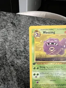 Pokemon TCG Weezing Fossil, 1st Edition Uncommon Card 45/62 - Image 2
