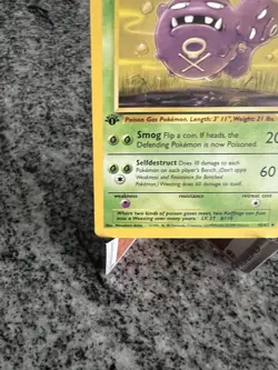 Pokemon TCG Weezing Fossil, 1st Edition Uncommon Card 45/62 - Image 5