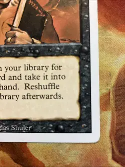 MTG Demonic Tutor Revised Edition Very Lightly Played Condition Black Vintage! - Image 5