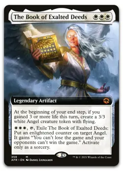 The Book of Exalted Deeds (Extended Art) #359 NM Forgotten Realms AFR Magic MTG - Image 1
