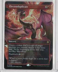 MTG FOUNDATIONS ELECTRODUPLICATE BORDERLESS RARE FOIL - Image 1