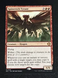 MTG Lorwyn Eclipsed Spinerock Tyrant 0159 NM Mythic - Image 1