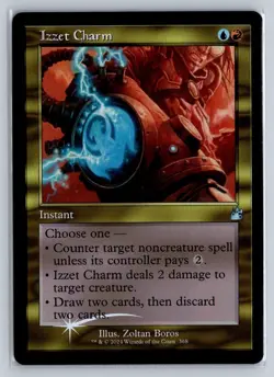 MTG Ravnica Remastered Foil Retro Border #368 Izzet Charm Uncommon Instant - Image 1