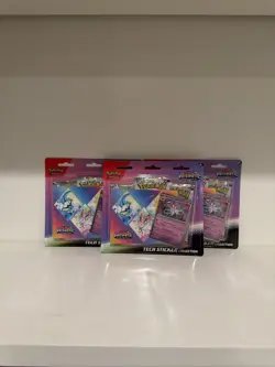 (Set of 3) Pokemon TCG Prismatic Evolutions Tech Sticker Collection Sylveon - Image 1