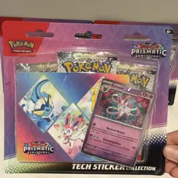 (Set of 3) Pokemon TCG Prismatic Evolutions Tech Sticker Collection Sylveon - Image 2