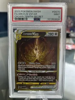 Pokemon Arceus VSTAR Secret Rare GG70/GG70 Crown Zenith Holo PSA 9 TCG 2023 - Image 1