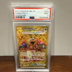Pokemon Charizard ex 228/197 Obsidian Flames Hyper Rare Holo English PSA 9 - Image 1