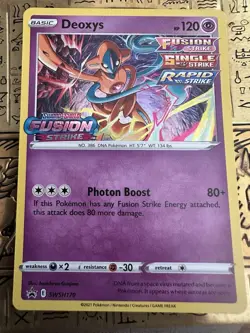 Pokemon Deoxys - SWSH170 Sword & Shield Promo LP-NM - Image 1