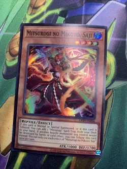 Mitsurugi No Mikoto, Saji Super Rare OP29-EN006 Yugioh - Image 1