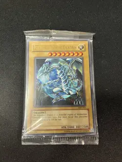 Yugioh SEALED Blue-Eyes White Dragon JMP-001 Ultra Rare Magazine Promo - Image 1