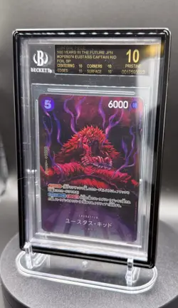 Eustass Captain Kid OP05-074 SP Foil - BGS 10 Black Label POP 15 One Piece J - Image 4