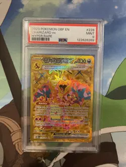 2023 Pokemon OBF En-Obsidian Flames Hyper Rare #228 Charizard EX PSA 9 Mint - Image 1