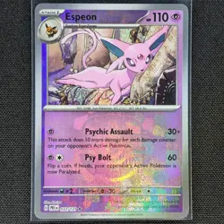 Espeon - 033/131 - Masterball Holo - Prismatic Evolutions - Pokemon Card - NM/M - Image 1