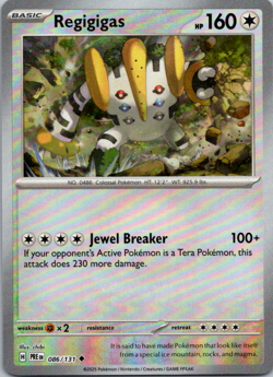 Pokemon TCG Regigigas Pokeball Reverse Holo - 086/131 - Prismatic Evolutions NM - Image 1