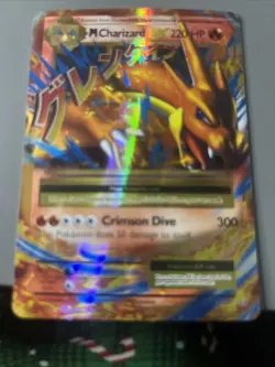 2016 Pokemon XY Evolutions Mega M Charizard EX 13/108 Ultra Rare Holo Full Art - Image 1