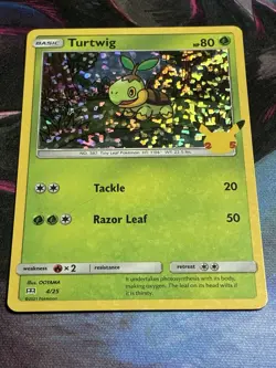 Turtwig 004/025 McDonald's 25th Anniversary Holo Pokemon Card - Image 1