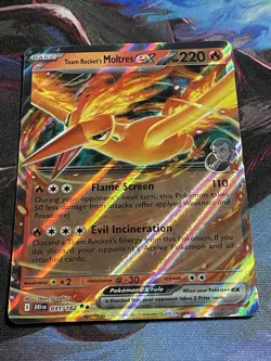 Team Rocket's Moltres ex 031/182 Sv10: Destined Rivals Holo Pokemon Card - Image 1